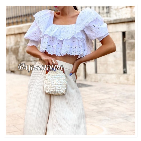 2left🔥🔥Zara embroidery top bloggers favorite - Picture 5 of 16